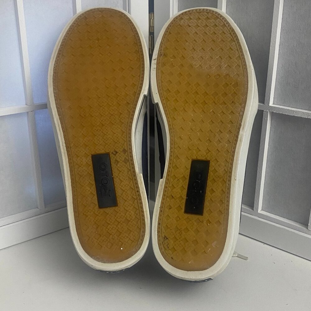 Ralph Lauren Navy Polo Traditional Sneakers Sz. 9 B - Picture 5 of 5